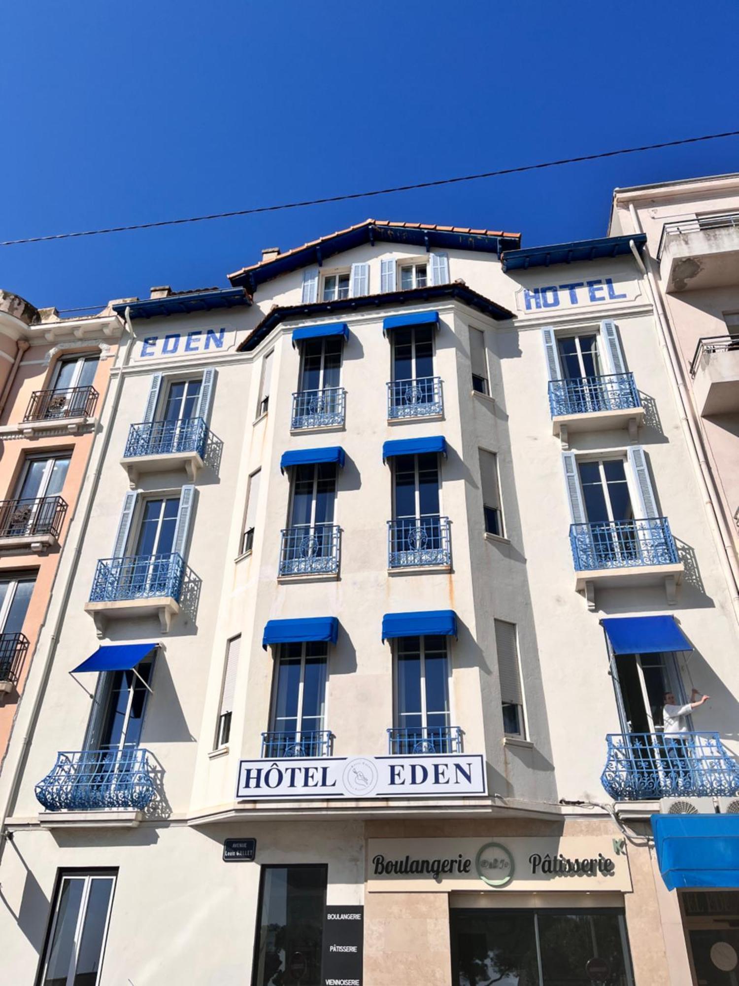 Hotel Eden - La Baigneuse Juan-les-Pins Ngoại thất bức ảnh
